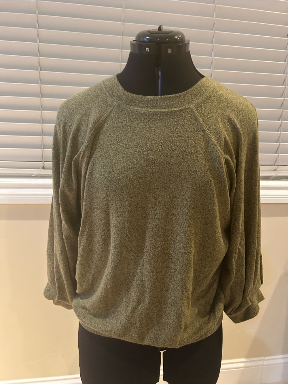 Anthropologie Pilcro Heather Olive Pullover